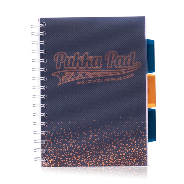 Kołozeszyt A4 w kratkę 200 stron Pukka Pad Project Book Blush Navy