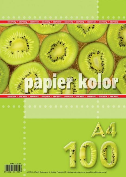 Papier ksero Kreska A4 80g czerwony