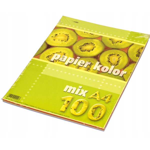 Papier ksero Kreska A4 80g mix 5 kolorów 100 arkuszy