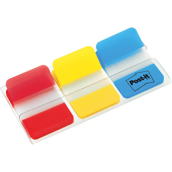 Zakładki indeksujące Post-it 3M silne 3 kolory po 22 sztuki 25x38mm 686-RYB