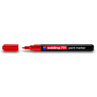 Marker lakierowy Edding końcówka okrągła 1-2mm czerwony