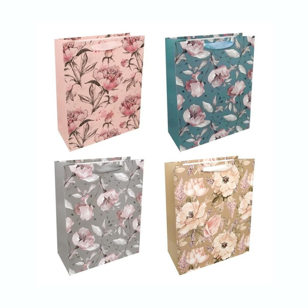 Torba ozdobna 26x32 Pastelowe kwiaty