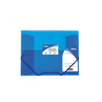 Teczka z gumką Strigo A4 plastikowa PP  niebieski