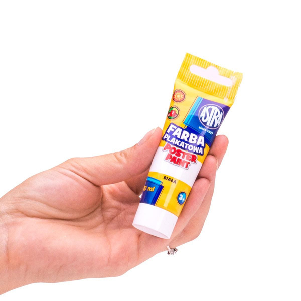 Farby plakatowe w tubkach 6 kolorów 30ml Astra