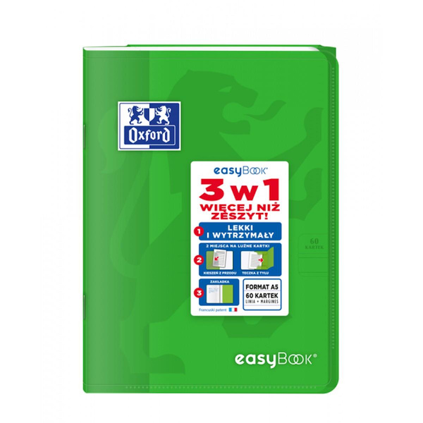 Zeszyt Oxford Easybook A5 w linię 60 kartek