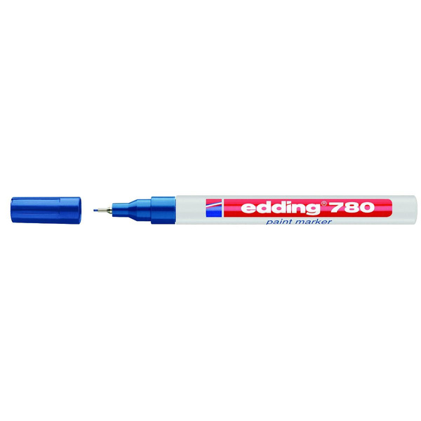 Marker lakierowany Edding 0.8mm niebieski