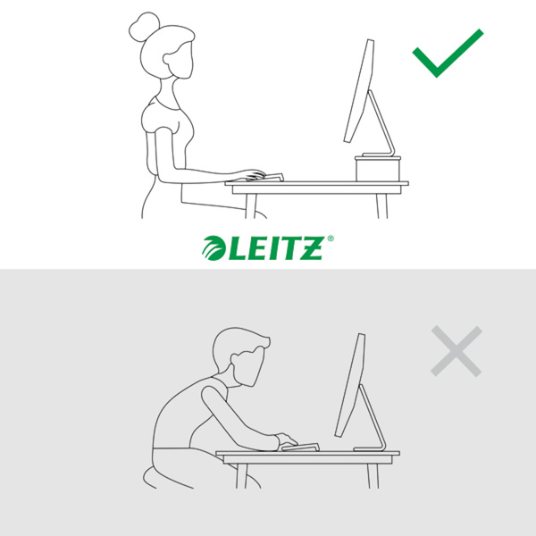 Podstawka pod monitor Leitz Ergo biała
