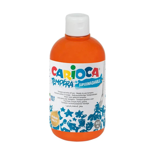 Farba tempera pomarańczowa 500ml Carioca