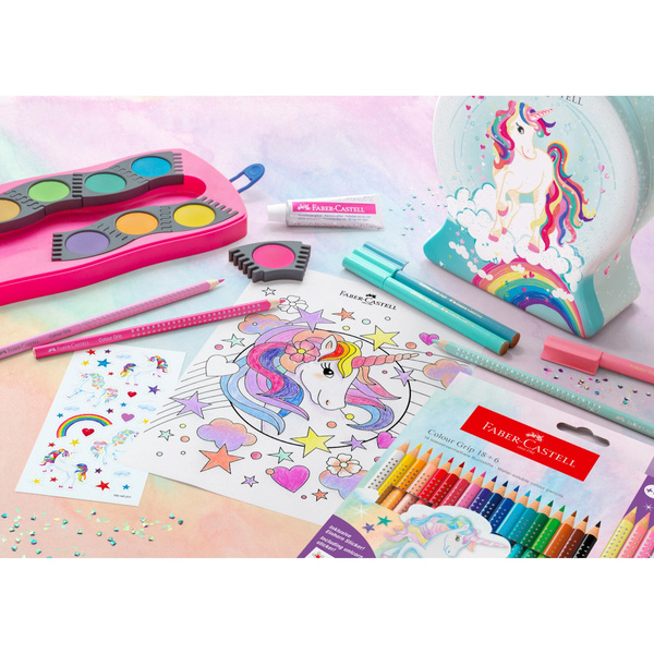 Kredki Faber Castell Grip 2001 Unicorn z naklejkami 24 kolory