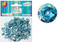 Cekiny hologramowe niebieskie 10mm 10g