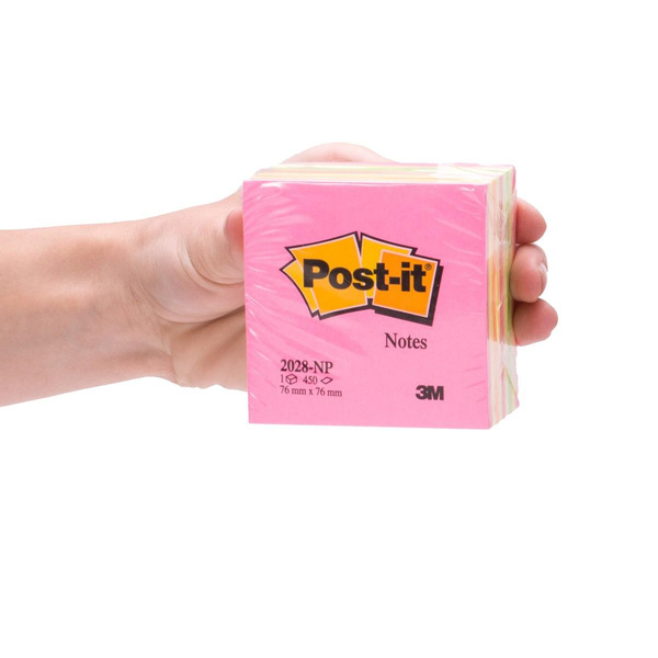 Karteczki samoprzylepne 76x76mm Post-it różowa 2028-NP