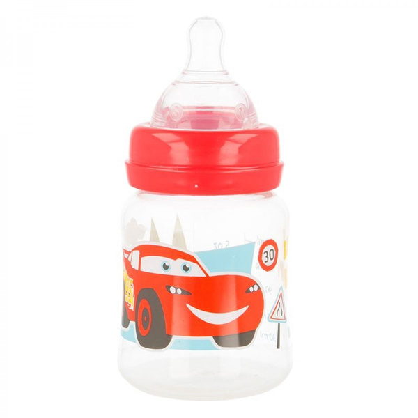 Butelka z silikonowym smoczkiem Cars 150 ml