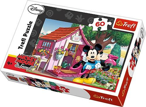 Puzzle 60 Miki i Minnie w ogrodzie