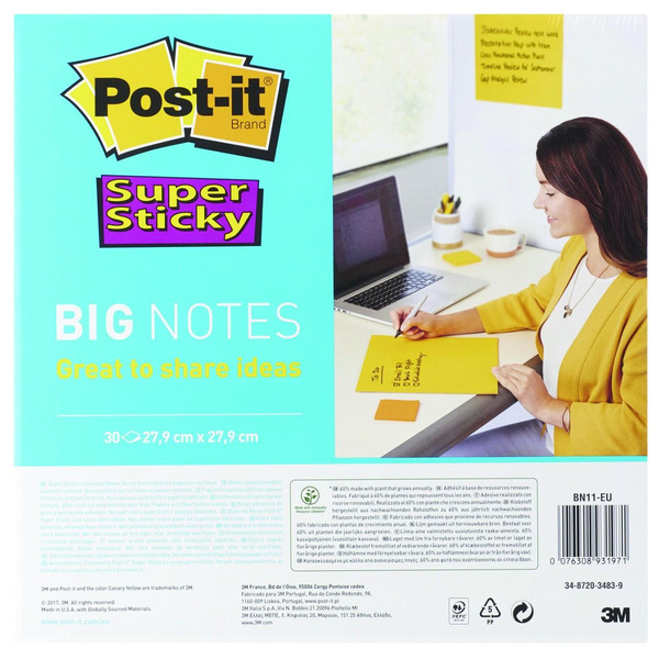 Karteczki samoprzylepne Post-it Super Sticky Big Notes