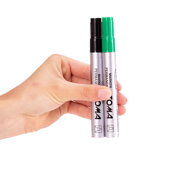 Marker permanentny Toma 090 końcówka okrągła czarny