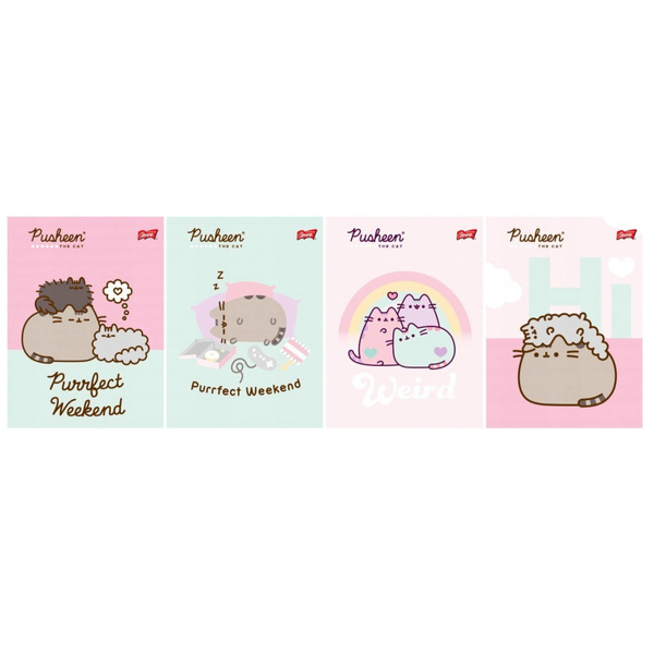 Zeszyt A4 w kratkę 32 kartki Pusheen