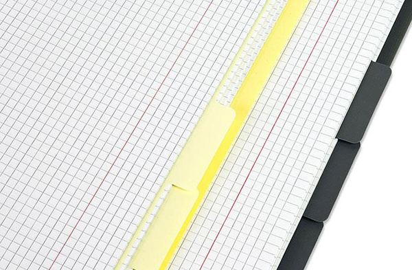 Kołonotatnik A4 150 kartek kratka Mintra Lines szary