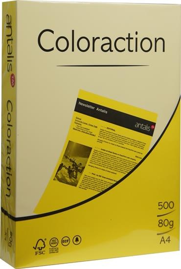 Papier ksero kolorowy A4 160g Sevilla żółty Coloraction