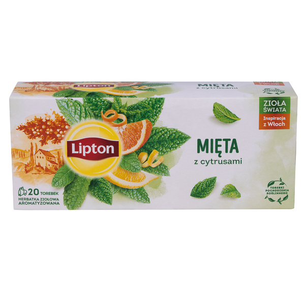 Herbata Lipton mięta z cytrusami 20 torebek