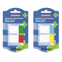 Zakładki indeksujące Donau 25x45mm mix wzorów
