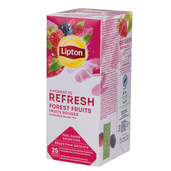 Herbata czarna Lipton Refresh Forest Fruits 25 torebek