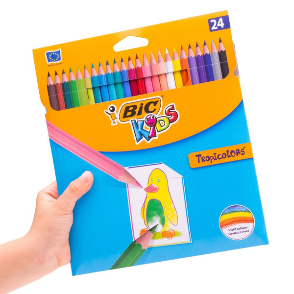 Kredki ołówkowe Bic Tropicolor 24 kolory