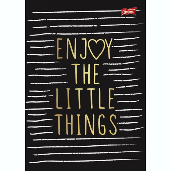 Zeszyt A5 w linię 60 kartek laminowany Golden Love Unipap