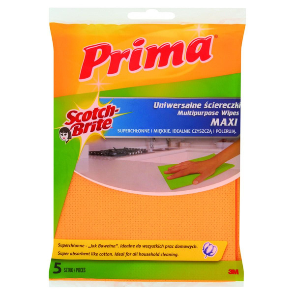 Ściereczki uniwersalne Prima maxi jak bawełna 5 sztuk