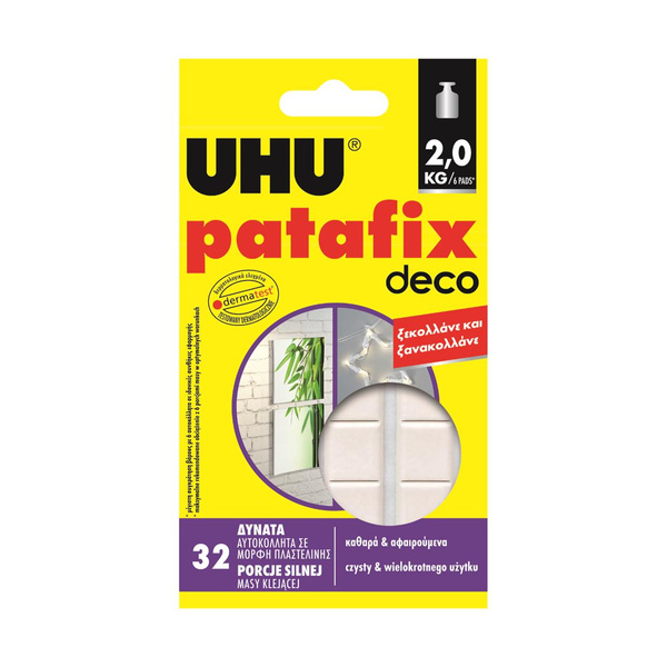 Masa mocująca Patafix Home Deco UHU 32 sztuki