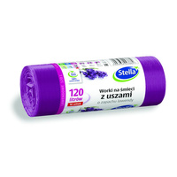 Worki na śmieci Stella lawendowe 120l LDPE