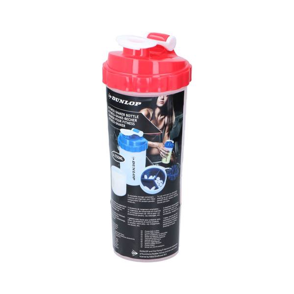 Butelka sportowa zamykana 550 ml czerwony Dunlop