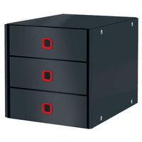 Pojemnik na dokumenty z 3 szufladkami Leitz Click&Store Cosy szary