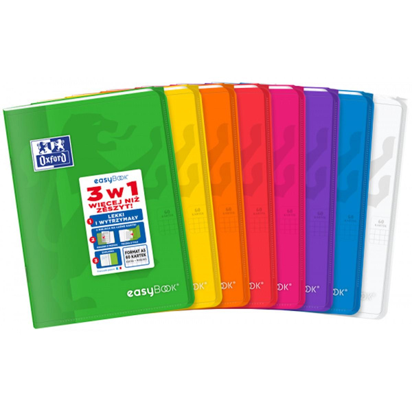 Zeszyt Oxford Easybook A5 w kratkę 60 kartek