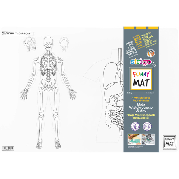 Mata Strigo Funny biała Ciało 48x33,5cm