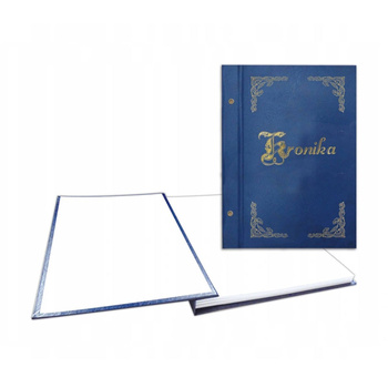 Kronika Barbara A3 pionowa nity granatowy