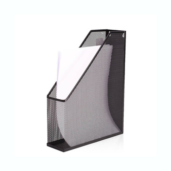 Pojemnik na dokumenty metalowy A4 70mm czarny