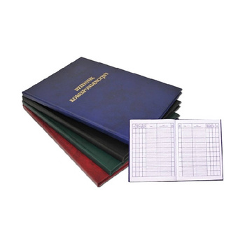Dziennik korespondencyjny Barbara A4 300 kart twarda oprawa granatowy