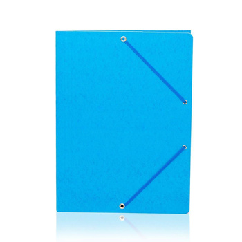 Teczka preszpanowa KBK A4 z gumką jasnoniebieski