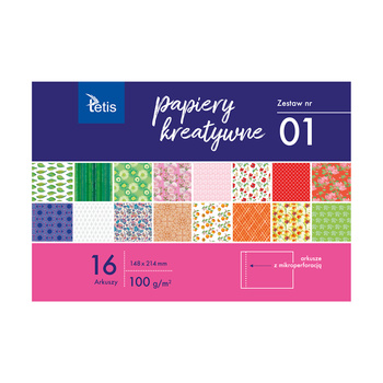 Zeszyt papierów kreatywnych zestaw 01 A5