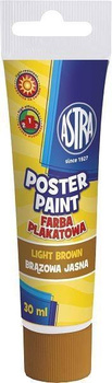 Farba plakatowa w tubce brązowa jasna 30ml Astra