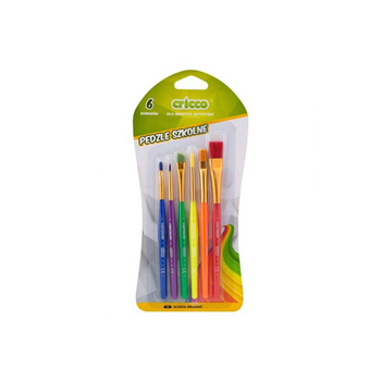 Pędzelki do farb 6 sztuk Cricco