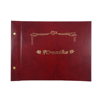 Kronika Barbara A4 pozioma nity bordowy