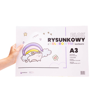 Blok rysunkowy A3 kolorowy Wektor