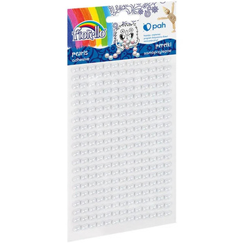 Perełki samoprzylepne Fiorello GR-PS162-3 białe