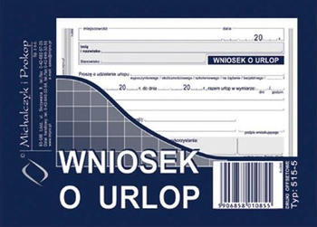 Wniosek o udzielenie  urlopu A6