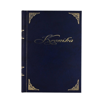 Kronika Barbara A3 pionowa szyta granatowy