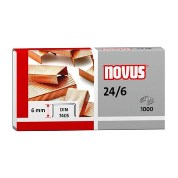 Zszywki miedziane 24/6 Novus