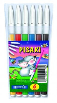 Pisaki Kamet 6 kolorów