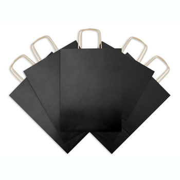 Torba papierowa ekologiczna 180x80x225 mm czarna