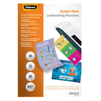 Folia do laminowania matowa A3 80 mic Fellowes